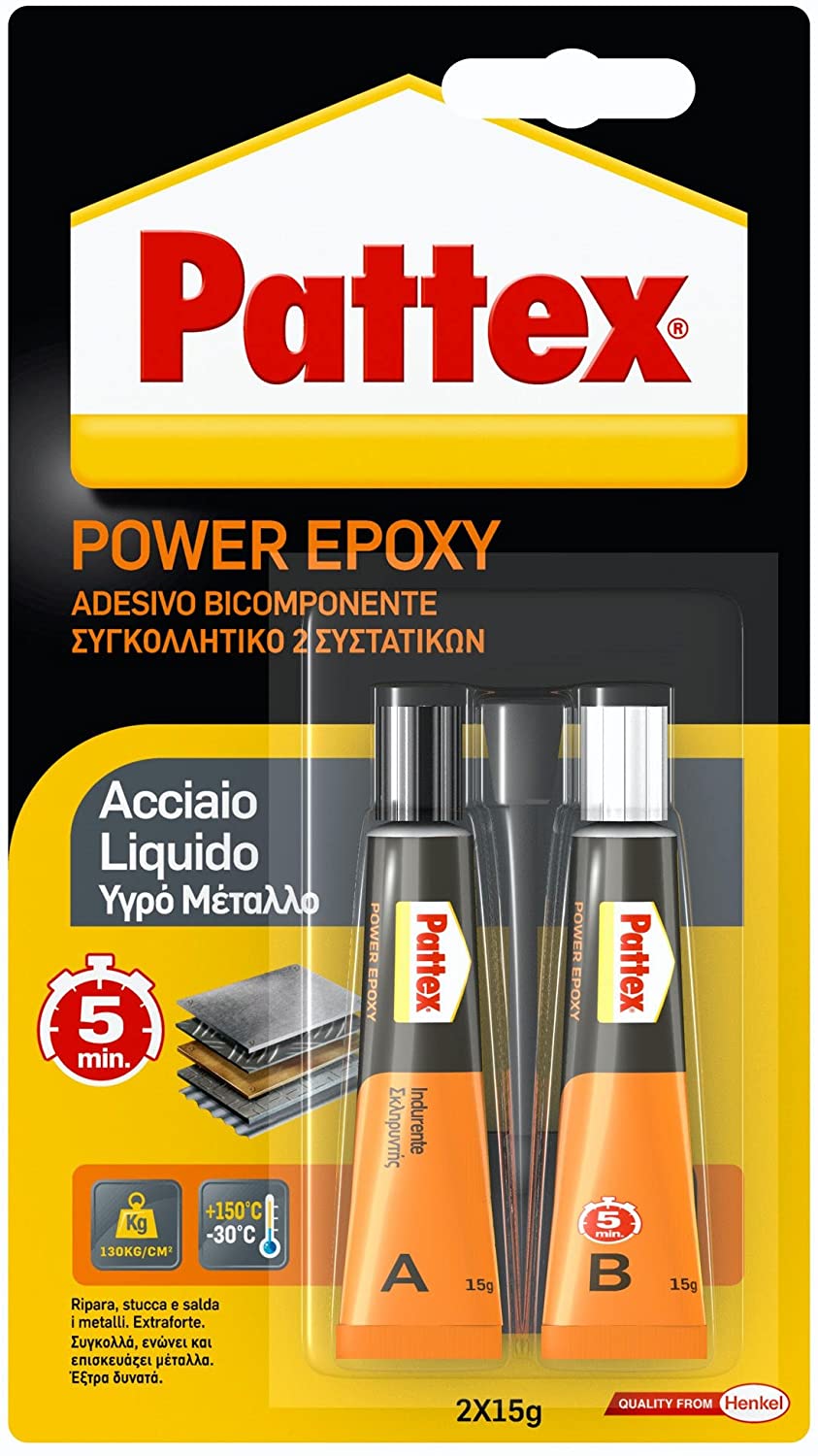 PATTEX Epoxy Glue Liquid Steel, 30g 