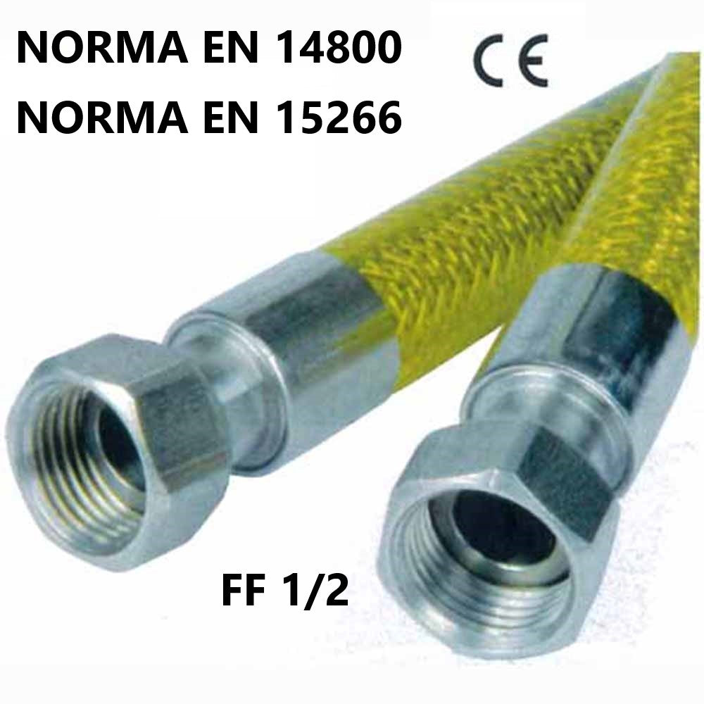 Stainless steel gas pipe UNI EN 14800 F/F - 15266 F/F